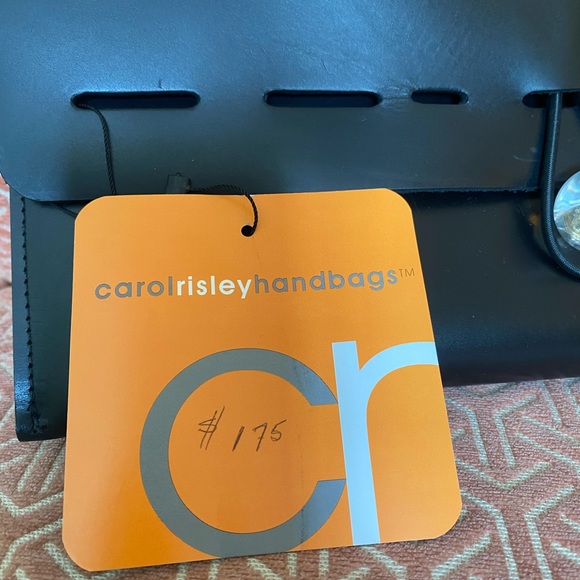 ‼️CAROL RISLEY‼️ Unique Leather Handbag with Resin clasp - Picture 6 of 7